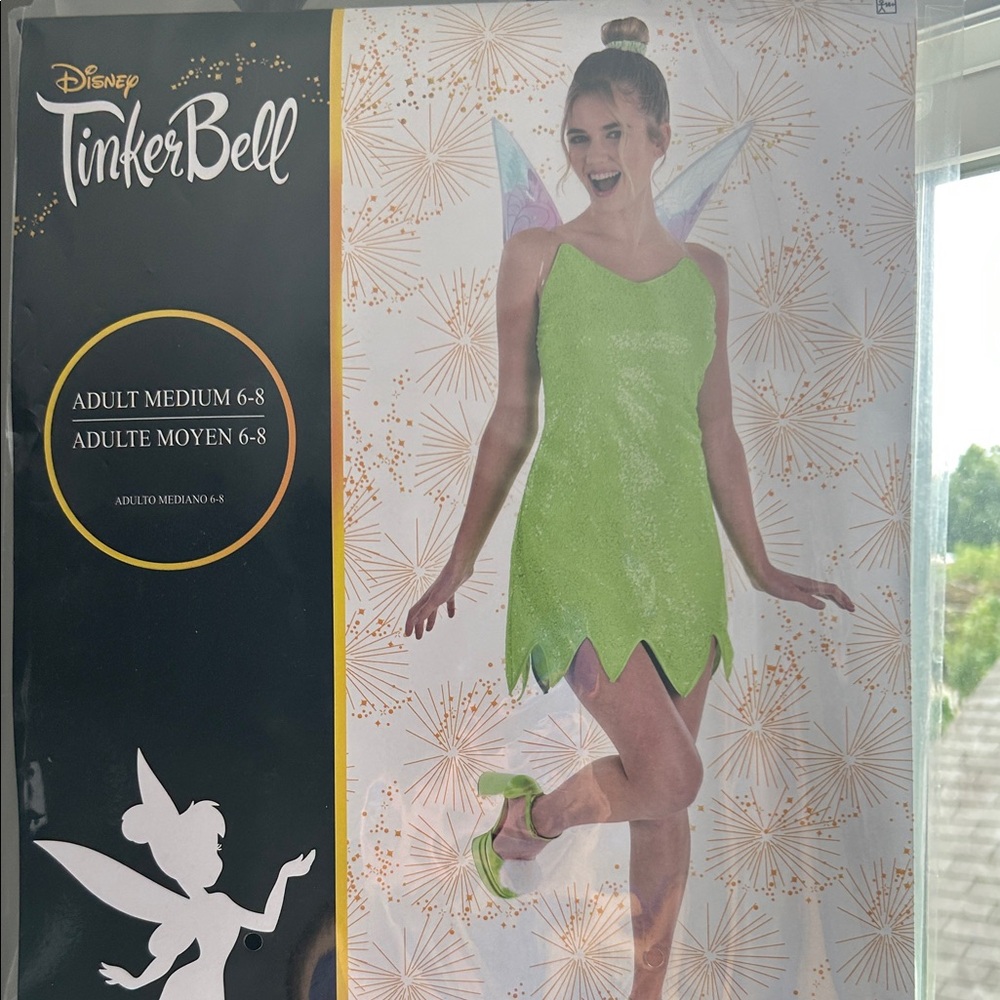 Disney Tinker Bell Green Dress with Wings